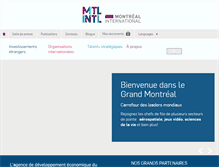 Tablet Screenshot of montrealinternational.com